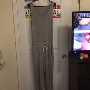 Soft grey onesie with pockets